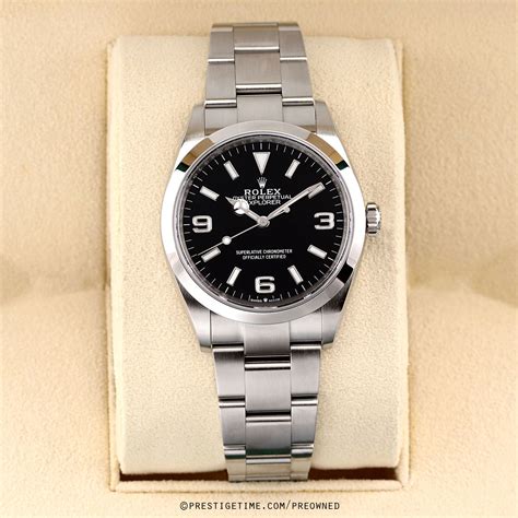 preowned rolex explorer|Rolex explorer 36mm retail price.